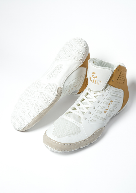 Apex Wrestling Shoe White/Gold