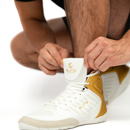 Apex Wrestling Shoe White/Gold
