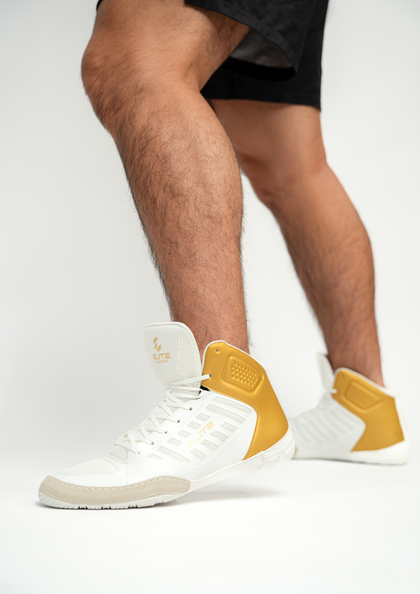 Apex Wrestling Shoe White/Gold